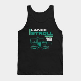 Lance Stroll 18 Formula 1 Racing Driver Tank Top